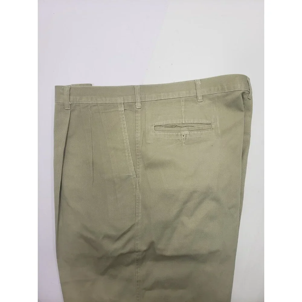 Lee Men’s Khaki Extreme Motion Flat Front Relaxed Taper Pants Size 40X30